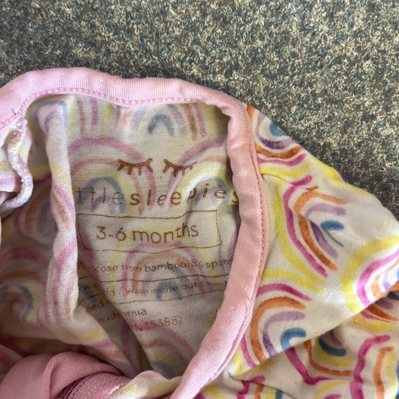 Little Sleepies Pastel Rainbows 3-6 Month - Picture 2 of 2